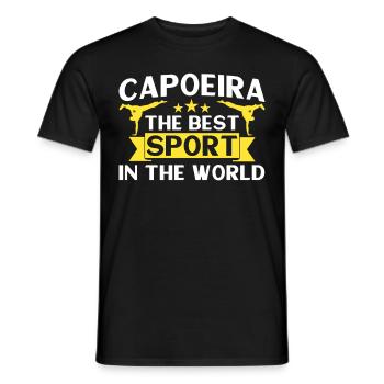 Capoeira Cadeau Brésil Arts Martiaux Capoeira - T-shirt homme - noir - Devant - AI Model Male 178 light (178cm)
