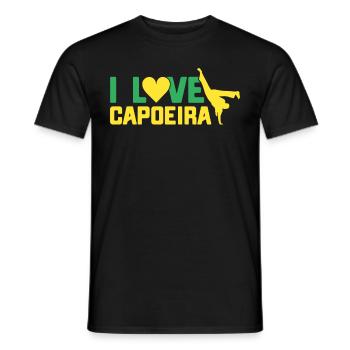 Capoeira Cadeau Brésil Arts Martiaux Capoeira - T-shirt homme - noir - Devant - AI Model Male 178 light (178cm)