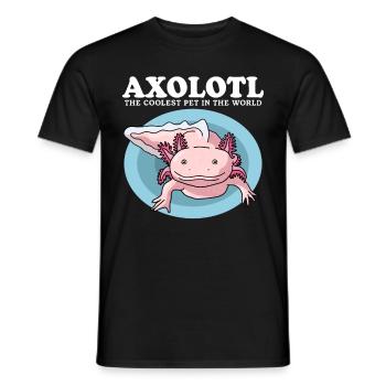 Axolotl Amphibiens à queue Axolotls Cadeau - T-shirt homme - noir - Devant - AI Model Male 178 light (178cm)