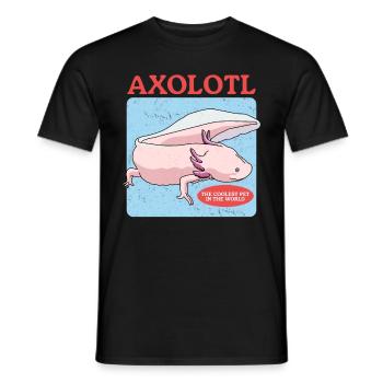 Axolotl Amphibiens à queue Axolotls Cadeau - T-shirt homme - noir - Devant - AI Model Male 178 light (178cm)