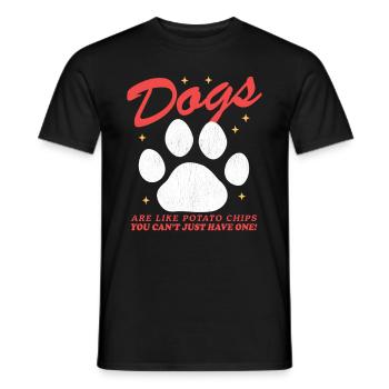 Dogs Dog owners | Dog Lovers Gift - Men's T-Shirt - black - Front - AI Model Male 178 light (178cm)