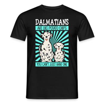 Dalmatian Dogs Dog Owner Cadeau - T-shirt homme - noir - Devant - AI Model Male 178 light (178cm)