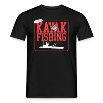 Kayak Pêche Kayak Pêcheur Kayak Kayaker Cadeau - T-shirt homme - noir - Devant - AI Model Male 178 light (178cm)