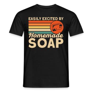 Soap Making Gift Homemade Soap Maker - Männer T-Shirt - Schwarz - Vorne - AI Model Male 178 light (178cm)