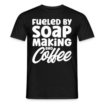 Fabrication de savon Cadeau Fabricant de savon maison - T-shirt homme - noir - Devant - AI Model Male 178 light (178cm)