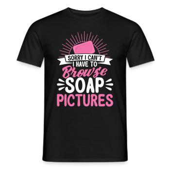 Fabrication de savon Cadeau Fabricant de savon maison - T-shirt homme - noir - Devant - AI Model Male 178 light (178cm)