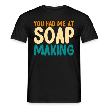 Soap Making Gift Homemade Soap Maker - Männer T-Shirt - Schwarz - Vorne - AI Model Male 178 light (178cm)