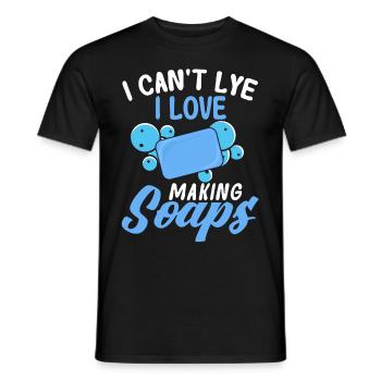 Soap Making Gift Homemade Soap Maker - Männer T-Shirt - Schwarz - Vorne - AI Model Male 178 light (178cm)