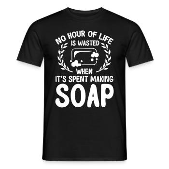 Soap Making Gift Homemade Soap Maker - Männer T-Shirt - Schwarz - Vorne - AI Model Male 178 light (178cm)