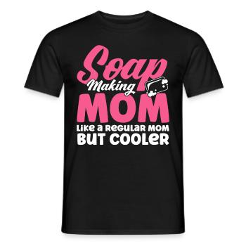 Fabrication de savon Cadeau Fabricant de savon maison - T-shirt homme - noir - Devant - AI Model Male 178 light (178cm)