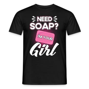 Soap Making Gift Homemade Soap Maker - Männer T-Shirt - Schwarz - Vorne - AI Model Male 178 light (178cm)