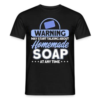 Soap Making Gift Homemade Soap Maker - Männer T-Shirt - Schwarz - Vorne - AI Model Male 178 light (178cm)