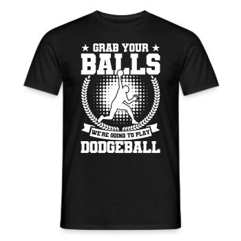 Dodgeball Spieler Geschenk Ballspiele Dodgeball - Männer T-Shirt - Schwarz - Vorne - AI Model Male 178 light (178cm)