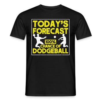 Dodgeball Player Gift Ball Games Dodgeball - Men's T-Shirt - black - Front - AI Model Male 178 light (178cm)