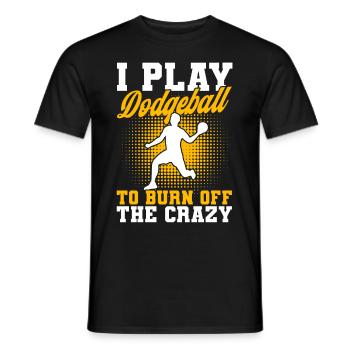 Dodgeball Spieler Geschenk Ballspiele Dodgeball - Männer T-Shirt - Schwarz - Vorne - AI Model Male 178 light (178cm)