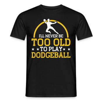 Dodgeball Player Gift Ball Games Dodgeball - Men's T-Shirt - black - Front - AI Model Male 178 light (178cm)