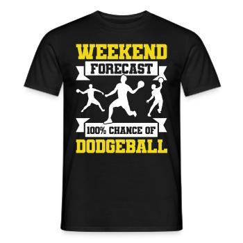Dodgeball Spieler Geschenk Ballspiele Dodgeball - Männer T-Shirt - Schwarz - Vorne - AI Model Male 178 light (178cm)
