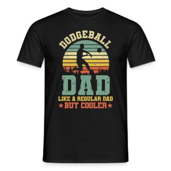 Dodgeball Player Gift Ball Games Dodgeball - Men's T-Shirt - black - Front - AI Model Male 178 light (178cm)