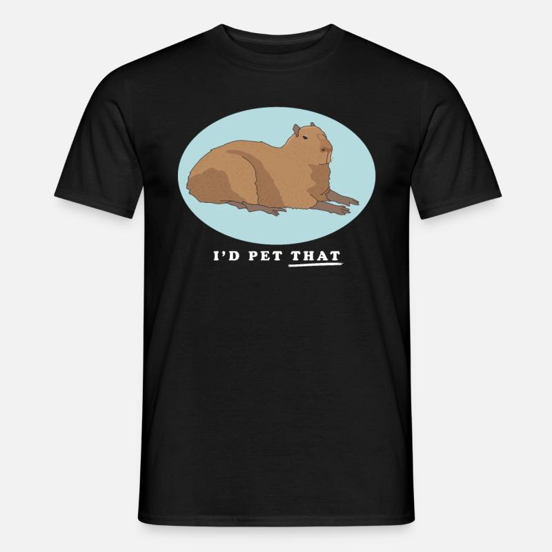 Capybara capybara | Capybaras Gift - Men’s T-shirt - black