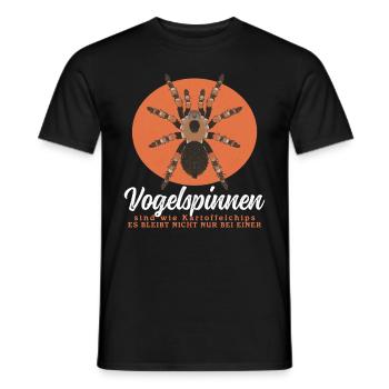 Vogelspinnen Tarantel Vogelspinne Spinne Geschenk - Männer T-Shirt - Schwarz - Vorne - AI Model Male 178 light (178cm)