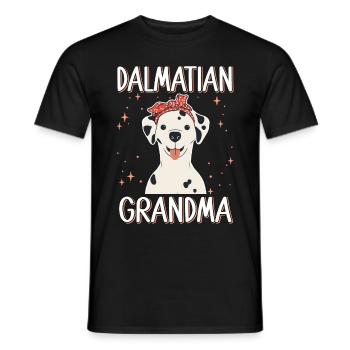 Grand-mère dalmate | Chiens Dog Owner Cadeau - T-shirt homme - noir - Devant - AI Model Male 178 light (178cm)