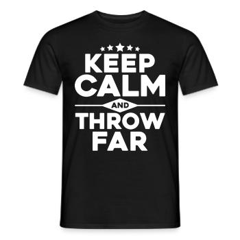 Discus Throw Discus Thrower Gift - Men's T-Shirt - black - Front - AI Model Male 178 light (178cm)