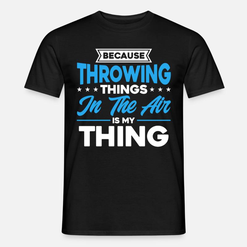 Diskuswerfen Diskuswerfer Geschenk - Männer T-Shirt - Schwarz