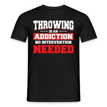 Discus Throw Discus Thrower Gift - Men's T-Shirt - black - Front - AI Model Male 178 light (178cm)