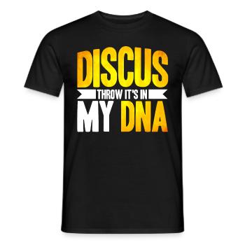 Discus Throw Discus Thrower Gift - Men's T-Shirt - black - Front - AI Model Male 178 light (178cm)