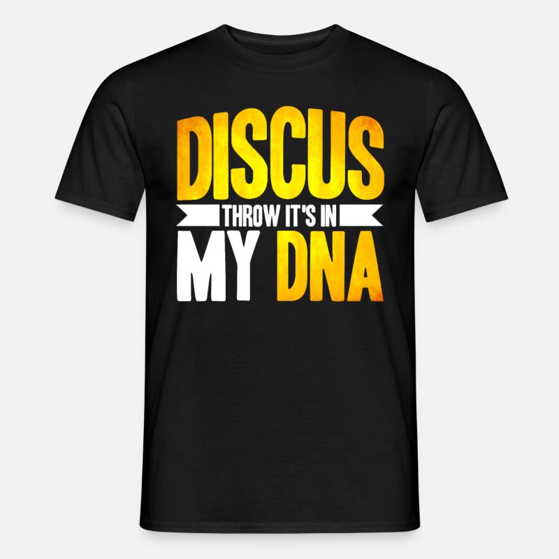 Diskuswerfen Diskuswerfer Geschenk - Männer T-Shirt - Schwarz