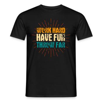Discus Throw Discus Thrower Gift - Men's T-Shirt - black - Front - AI Model Male 178 light (178cm)