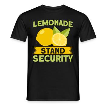 Limonadenstand Zitronensaft Limonade Geschäft - Männer T-Shirt - Schwarz - Vorne - AI Model Male 178 light (178cm)