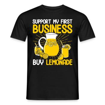 Limonadenstand Zitronensaft Limonade Geschäft - Männer T-Shirt - Schwarz - Vorne - AI Model Male 178 light (178cm)