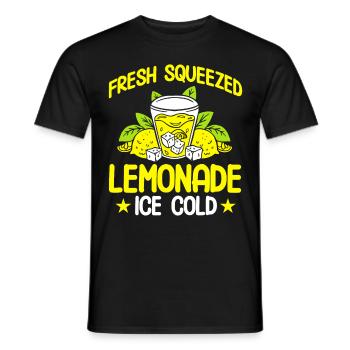 Limonadenstand Zitronensaft Limonade Geschäft - Männer T-Shirt - Schwarz - Vorne - AI Model Male 178 light (178cm)