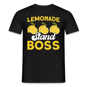 Limonadenstand Zitronensaft Limonade Geschäft - Männer T-Shirt - Schwarz - Vorne - AI Model Male 178 light (178cm)