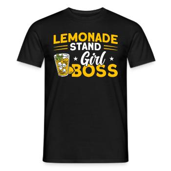 Limonadenstand Zitronensaft Limonade Geschäft - Männer T-Shirt - Schwarz - Vorne - AI Model Male 178 light (178cm)