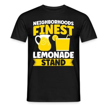 Limonadenstand Zitronensaft Limonade Geschäft - Männer T-Shirt - Schwarz - Vorne - AI Model Male 178 light (178cm)