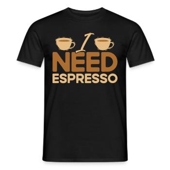 Barista Gift Idea Coffee Lover Coffee Brewing - Men's T-Shirt - black - Front - AI Model Male 178 light (178cm)