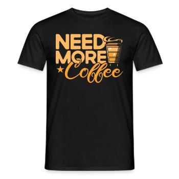 Barista Gift Idea Coffee Lover Coffee Brewing - Men's T-Shirt - black - Front - AI Model Male 178 light (178cm)