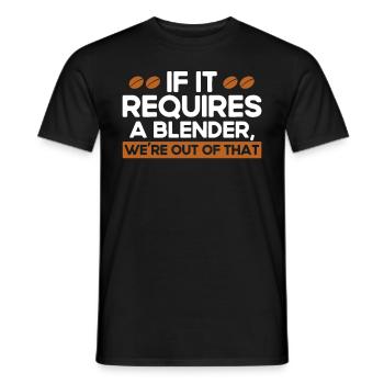 Barista Gift Idea Coffee Lover Coffee Brewing - Men's T-Shirt - black - Front - AI Model Male 178 light (178cm)