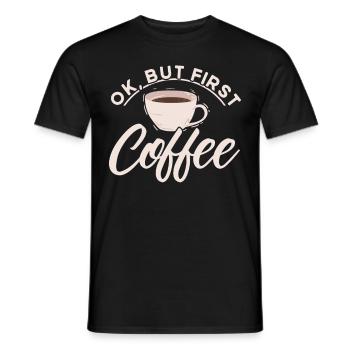 Barista Gift Idea Coffee Lover Coffee Brewing - Men's T-Shirt - black - Front - AI Model Male 178 light (178cm)