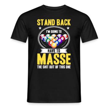 Billard Geschenkidee Billardspieler Pool Snooker - Männer T-Shirt - Schwarz - Vorne - AI Model Male 178 light (178cm)