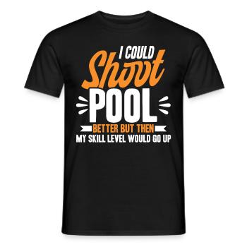 Billard Geschenkidee Billardspieler Pool Snooker - Männer T-Shirt - Schwarz - Vorne - AI Model Male 178 light (178cm)