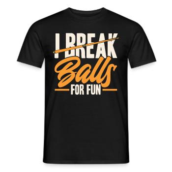 Billard Geschenkidee Billardspieler Pool Snooker - Männer T-Shirt - Schwarz - Vorne - AI Model Male 178 light (178cm)