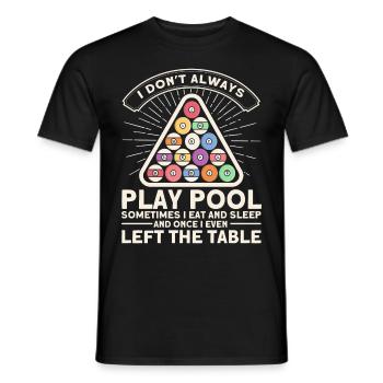 Billard Geschenkidee Billardspieler Pool Snooker - Männer T-Shirt - Schwarz - Vorne - AI Model Male 178 light (178cm)