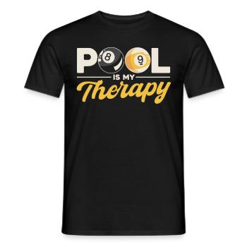 Billard Geschenkidee Billardspieler Pool Snooker - Männer T-Shirt - Schwarz - Vorne - AI Model Male 178 light (178cm)