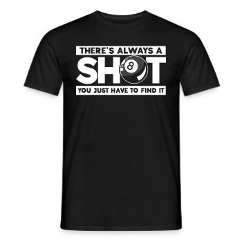 Billard Geschenkidee Billardspieler Pool Snooker - Männer T-Shirt - Schwarz - Vorne - AI Model Male 178 light (178cm)