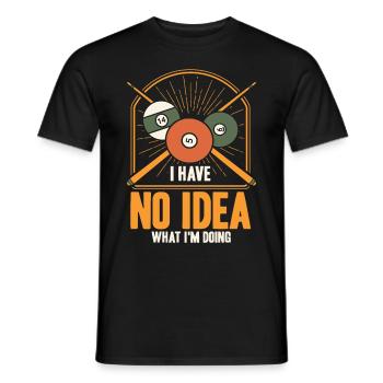 Billard Geschenkidee Billardspieler Pool Snooker - Männer T-Shirt - Schwarz - Vorne - AI Model Male 178 light (178cm)