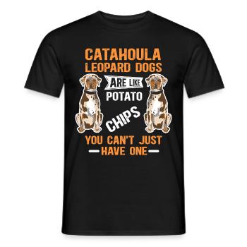Catahoula Leopard Dog Dog Dog Owner Gift - Men's T-Shirt - black - Front - AI Model Male 178 light (178cm)
