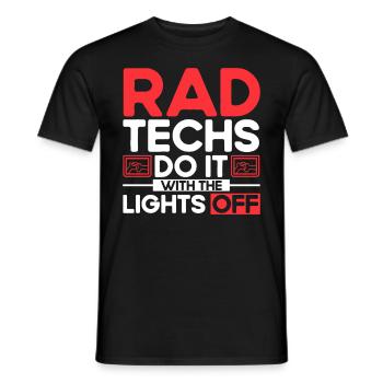 Radiology Radiologist Radiology Technician - Men's T-Shirt - black - Front - AI Model Male 178 light (178cm)